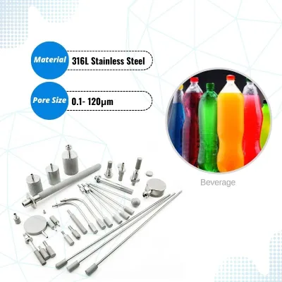 HENGKO Carbonation Stone Sintered SS 316L 0.5 2 Micron Diffusion Stone for Micro Oxygenation in Wine
