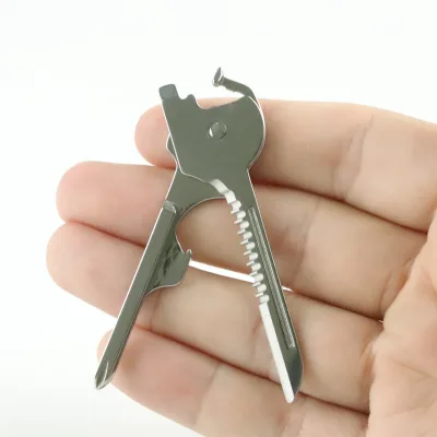 Camping Hardware 6 in 1 Utility Key Tool Set Key Ring Multitool