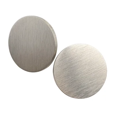 3 mm Thick 32 mm 35 mm Matte Brushed Stainless Steel Round Discs Blank Wafer for Laser Engraving