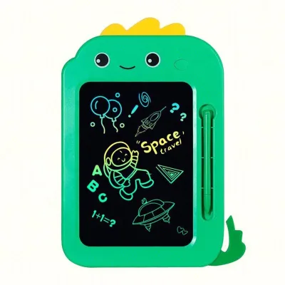 Wholesale Cartoon Dinosaur Colorful Drawing Board Erasable Writing Pad LED Writing Board for Kids