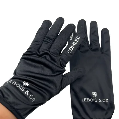 Ceremony Gloves Microfiber Cleaning Jewelry Silver Gloves for Watch and Diamond
