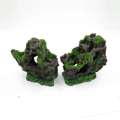 Ornament Shipwreck for Aquarium Plastic Boat Wreck and Fish Tank Decor for Saig Tank Decoration