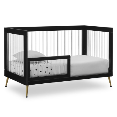 Black Baby Crib Luxury French Baby Crib clear Acrylic Baby Bed Crib Cot