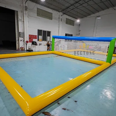 Outdoor Airtight Inflatable Volleyball Field PVC Water Volleyball Court Inflatable Tennis Court for Sport Games