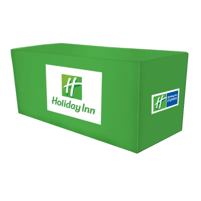 4ft 5ft 6ft 8ft Custom Print Stretch Table Cover Fitted Draped logo Trade Show Tablecloths Throw Runner Table Cloths