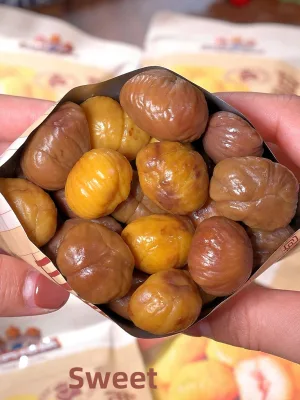 Fresh Roasted Oil Chestnut Open Bag Instant Snacks Peel Greedy Chestnut Kernel Chasing Drama 20g Whole Box