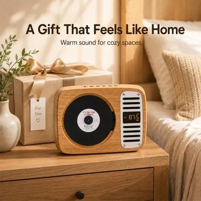 Wooden CD Player for Home Use Gift Business and Retail Distribution