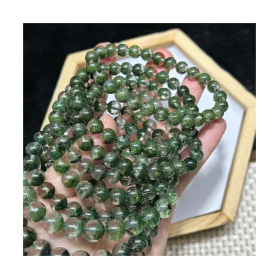 2026 Gifts AAA Grade Gemstone Bead Bracelets Bulk Green Ghost Quartz Gourd Bracelet