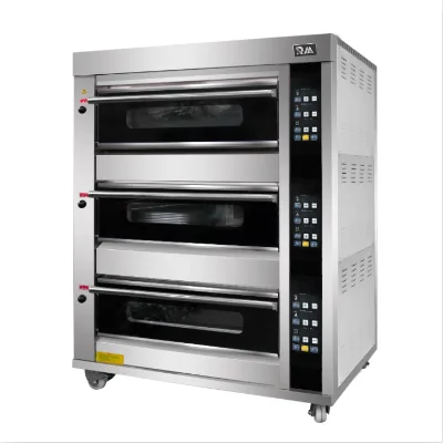 A Guangdong Food Bakery Machinery Kenya Japanese Professional Meat Gas Pizza Oven for French baguette French Bread Making Maker