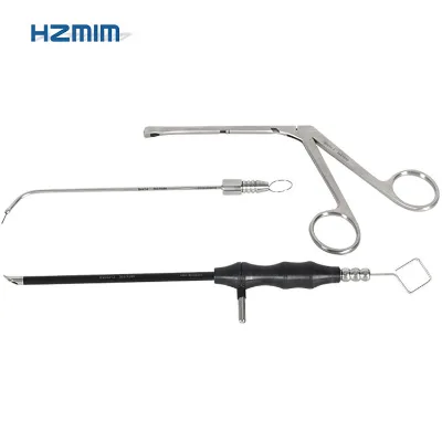 ENT Nasal Surgical Instruments Kit Manual Reusable Nasal Tissue Forceps Suction Tube for Nose Surgery Operation