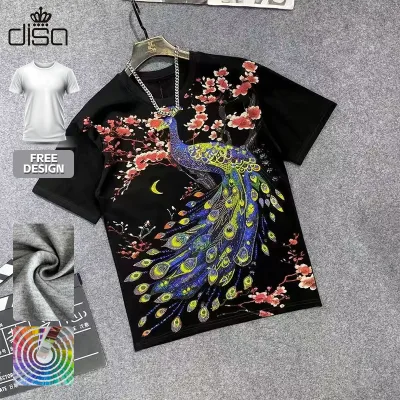 Men's Customized Color Printing Anti-Wrinkle T-Shirt Quick Dry Breathable Anti-Shrink Top Cheap Price Sublimation Casual T-Shirt