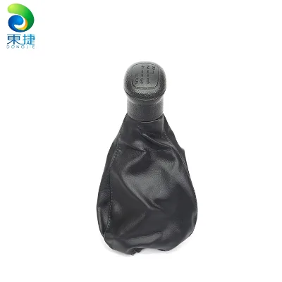 Leather for VITO 638 1996-2000 Cover Gear Shift Knob Black 5 Speed