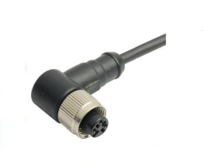 Connecting Cord, 2 Cable Plug 8pin Connectors M12x1, PUR Cable, Shielded M12 Connector
