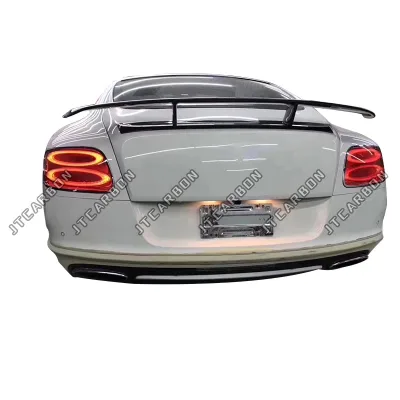 Real Carbon Fiber Material Trunk Wing Rear Spoiler for Bentley Continental GT Tuning 2012-2014