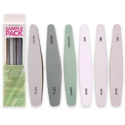 6 Pack 100 150 180 240 1000 4000 Grit Double Sided Emery Board Nail File Stick Sand Paper Files Set Cosmetics Trade