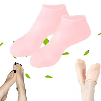 Women Foot Spa Pedicure Socks for Repairing Cracked Heel Dry Feet Softening Calluses Silicone Moisturizing Gel Socks