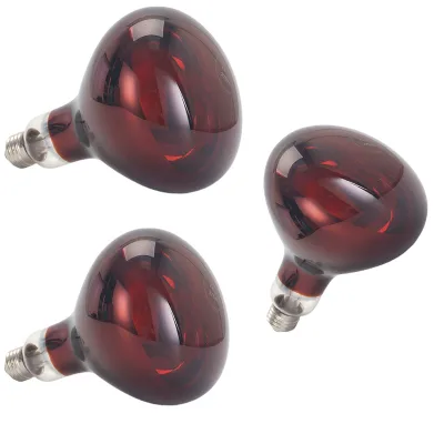 Physiotherapy Lamp Infrared Light Bulb Beauty Lamp Human Body Physiotherapy Baking Lamp Incubation Glass Dimmable