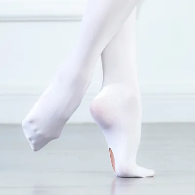 F5031 Custom School Girls Dance Tights Pantyhose With Hole