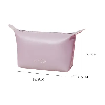 New Water-Resistant Makeup Bucket Bag Convenient Clutch Storage Bag Metallic Colored Luxury  Cosmetic Case Bags