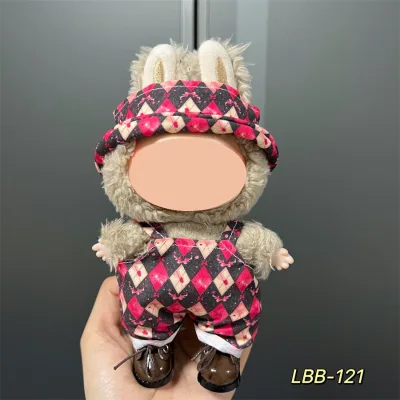 Cartoon Toy Doll Plastic Clothes Suit for 17cm for Labubu Generation 123 Excludes Dolls and Shoes