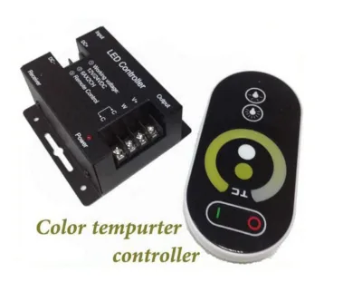 DC12-24V RF Wireless 12A 2.4G 433mhz CCT Dual White LED Light Touch Remote Led Controller