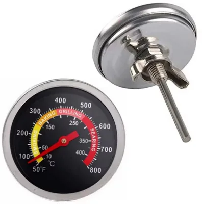 Stainless Steel Bimetal Dial Thermometer High Precision Kitchen Meat Gauge BBQ Oven Temp Measurement Instrument