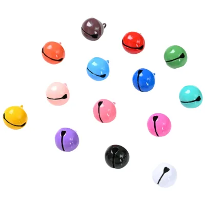Factory Direct Christmas Bells Colorful Iron Plated Metal Jingle Bells Small Christmas Bells for Sale