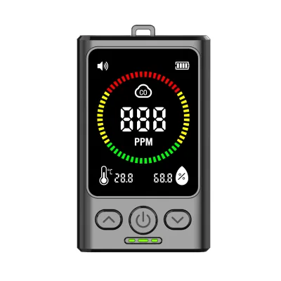 Multifunctional Air Quality Detector Portable CO Carbon Monoxide Smoke Alarm High Accuracy Humidity Monitor for Indoor