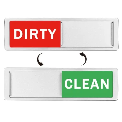 High Quality Custom Dishwasher Magnet Soft Magnets for Kitchen Dish Washing Machine Magnetic Shape Clean Dirty Slider Sign