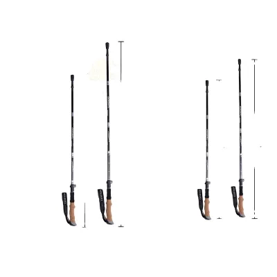 Aluminum Alpenstock Adjustable Flexible Factory Directly Mountaineering Walking Stick Cane Pole Climbing CE Carbon Fiber