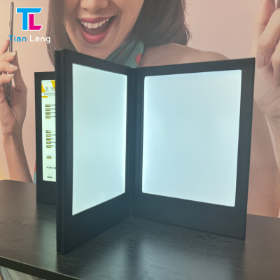 Rechargeable Led Light Menu Led Backlit Menu Led Menu Display