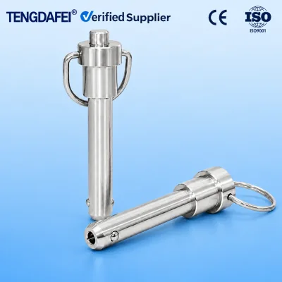 Anti Vibration Stainless Steel Quick Release Ball Lock Pin With Anti Loss Cord Factory OEM ODM Non Standard Machining