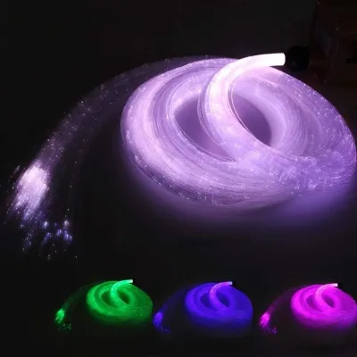 Customizable PMMA Fiber Optic LED Lighting System with Cold Light Source Safe Touch for Indoor Wedding Venues & Galaxy Decor