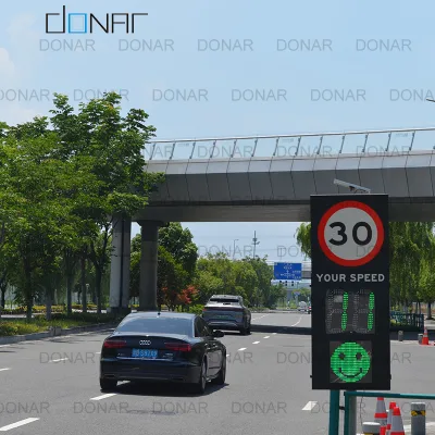 Wholesale Municipal Road Radar Speed Sign City Street LED Display Urban Traffic Calming MUTCD OEM ODM Custom Logo