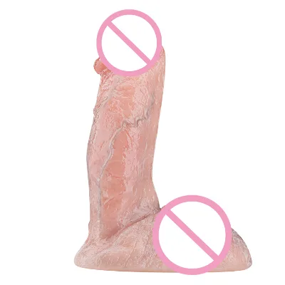 Hot Style Double Layers Silicone Realistic Big Dildos Real Skin Feeling Dildo