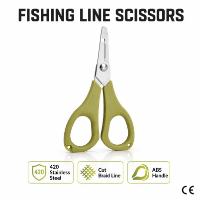 Booms Fishing S01 Portable Stainless Steel Stream Outdoor Plier with PE Braided Line Scissors