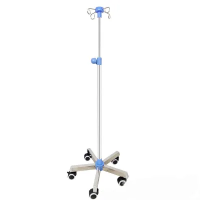 Hospital Furniture Infusion Stand Iv Pole Medical Infusion Stand Height Adjustable Iv Drip Stand