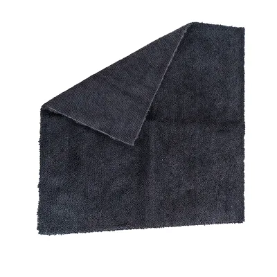 Red Color Long and Short Car Wash Towel Custom Color Microfiber Cut Edge Car Cleaning Towel Double Side Terry Auto Wash Towel