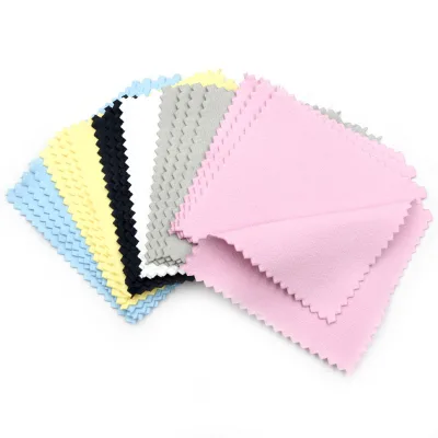 Wholesale Microfiber Sterling Silver Gold Jewellery Jewelry Cleaning Polishing Cloth for Jewelry
