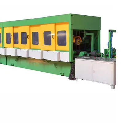 Multi-station Automatic Stainless Steel Round Tube Polisher Metal Pipe Cylindrical Polishing Grinding Chamfering Machine