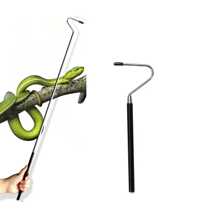 66cm-100cm Length Extendable Reptile Tong Hook Snake Catching Grabber Tool