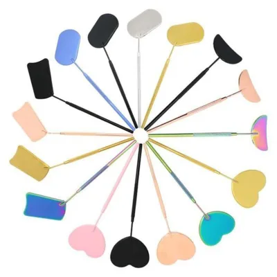 Professional Gold Plated Russian Eyelash Mirror Custom Brand Vendor Tool for Eyelash Extension