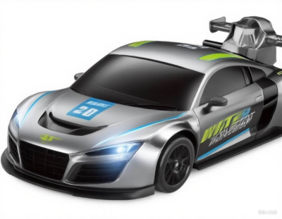 2.4G Remote Control Car with Lights and Spray, Remote Control High-speed Car Simulation Car Model Car, Spray Remote Control Car