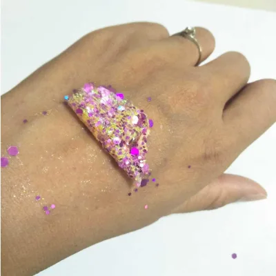 Peel Off Body Glitter Gel/Glue Eash to Wash and Peel Off Glitter Fix Gel