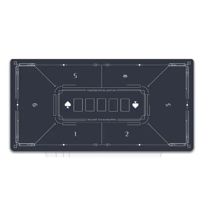 Customized Printing Casino Table Cloth Gambling 1.2m 1.8m 2.4m Rubber Poker Table Mat
