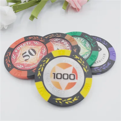 Custom 1000 Pcs RFID Casino Chips with 13.56MHz Frequency and NFC Communication Interface