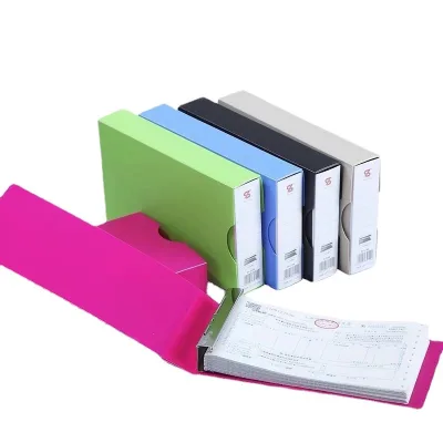 Multifunctional 11-Hole PP (Plastic) Office Financial File Storage Box Ring Binder Document Organizer for Invoice Document