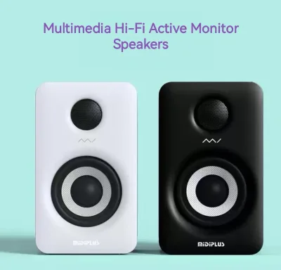 MIDIPLUS MI3 Professional Multimedia Hi-Fi Active Monitor Speakers 5-inch 3-inch for Desktop Computer Audio System