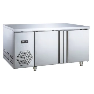 Commercial 2 Door Fresh Back Table for Restaurant Kitchen Furniture Food Preparation