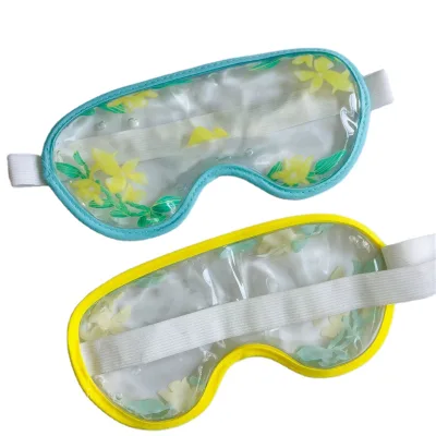 Soft Beautiful Printing Flower Custom Freezable Gel Pack Hot Cold Beauty Sleeping Face Pack Gel Ice Eye Mask